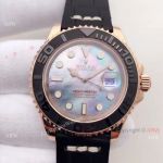 Rolex Rose Gold Yachtmaster Replica Watch with Clone Swiss 2836-2